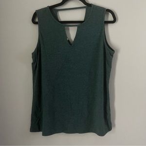 Poetsky keyhole Tank in Heather green size xl